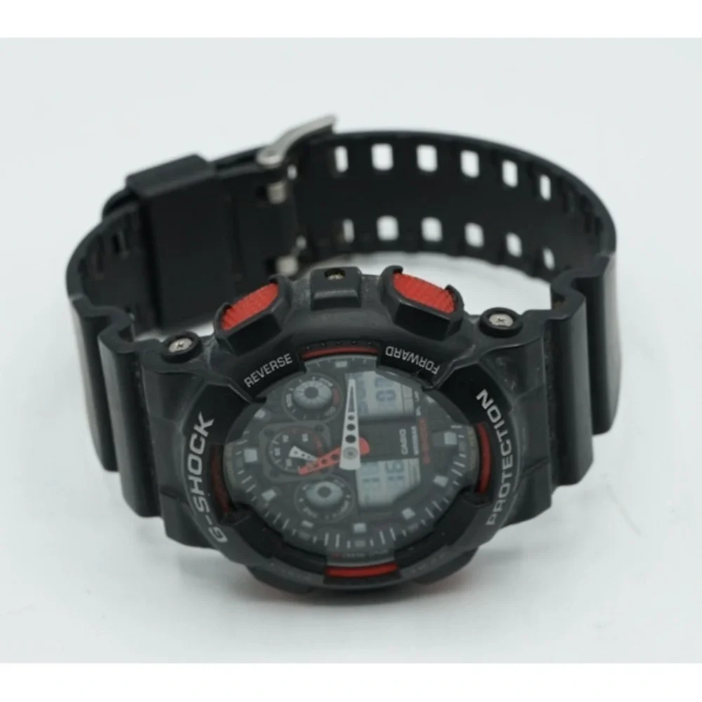 Casio G-Shock GA-100-1A4ER Men's Shockproof Digital Analog Watch, 20BAR Waterpr